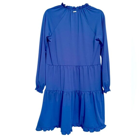 NWT Cabana Life Navy Tiered Ruffle Dress, Small - Picture 3 of 9